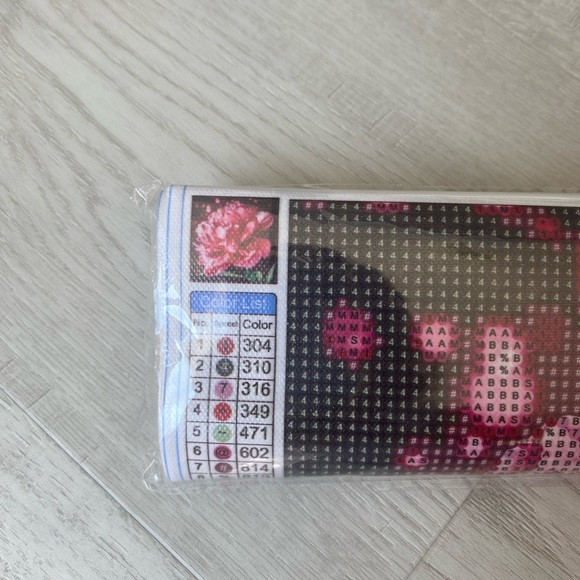 2/$20 Rhinestone by Number Art Project with Pink Rose Design - Picture 2 of 3